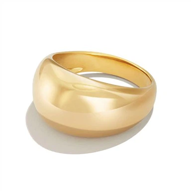 Anello a cupola in acciaio inossidabile