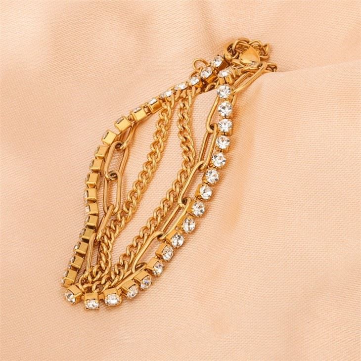 layered tennis bracelet