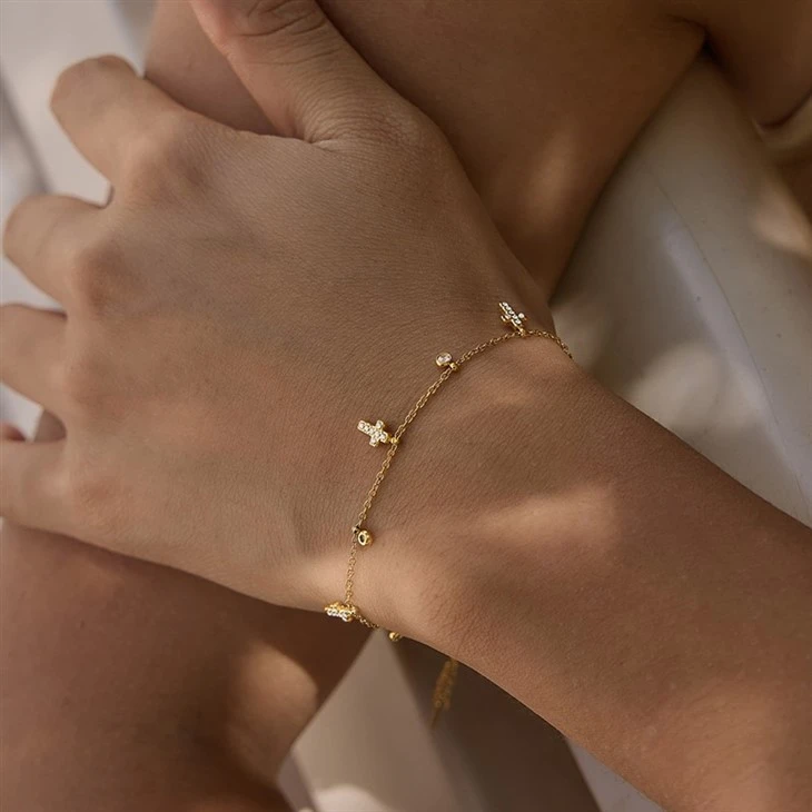 Cross Drop Sparkle Bracelet suppliers